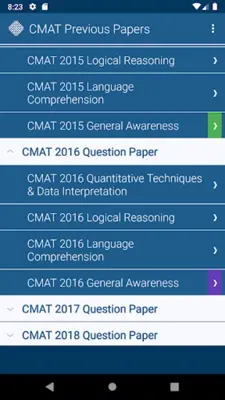 CMAT Exam Previous Papers android App screenshot 0