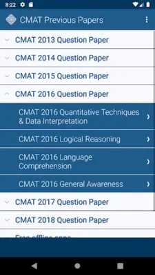 CMAT Exam Previous Papers android App screenshot 4